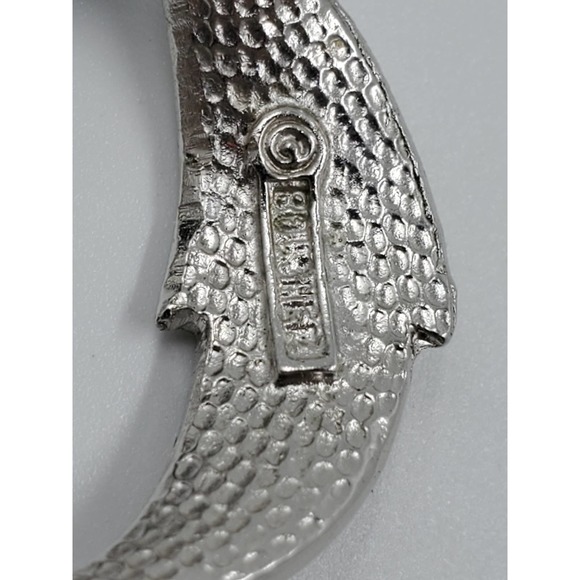 Vintage Marcel Boucher Blue Crystal Starburst Floral Brooch & Earrings Set 1950s - Picture 12 of 12